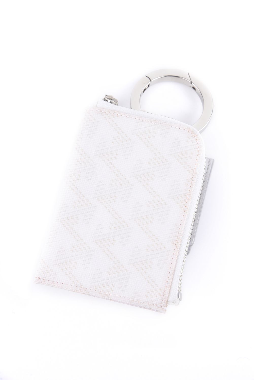 【プレゼント好適品】 Canary No.2 (カナリー) / ブランドオリジナルテキストスタイル マルチケース (モノホワイト/シルバー)*