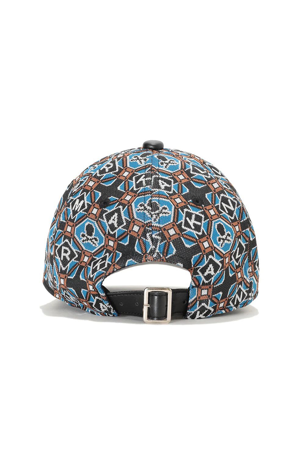 ROSETTE JACQUARD JERSEY CAP / ジオメトリックパターン ベースボールキャップ (ブルー)