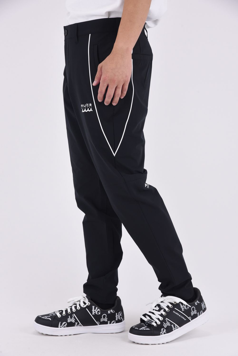 【25AW】 MU12 PANTS / ムータマリン ヴィトゥエルヴ コラボ ロングパンツ (ブラック)
