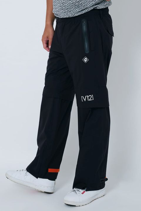【期間限定ポイント10倍】MENS LINE UP RAIN PANTS / ロゴ ラインアップレインパンツ (ブラック)