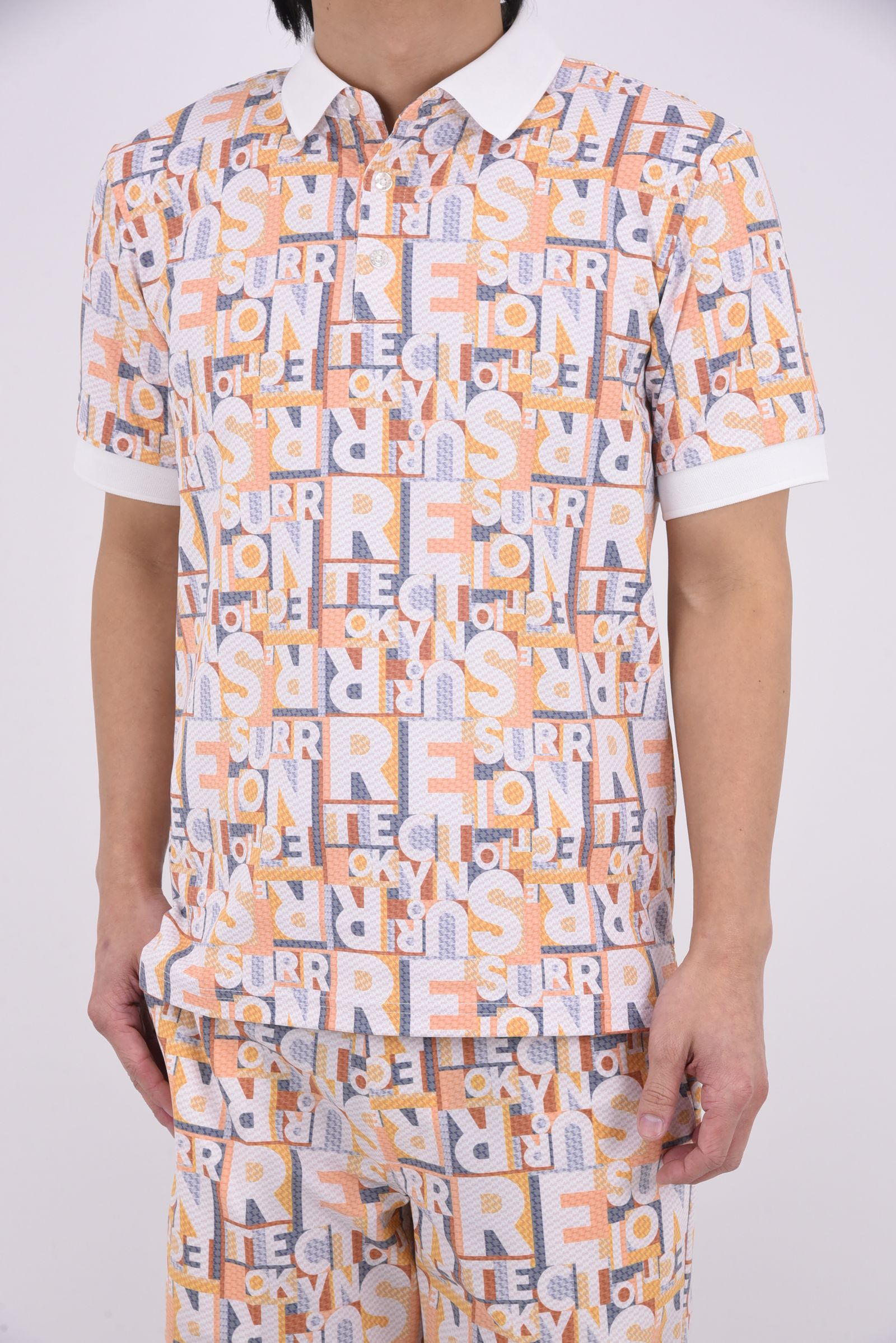 【26SS】 JUNCTION POLO / 総柄プリント ポロシャツ (デイタイムジャンクション)*