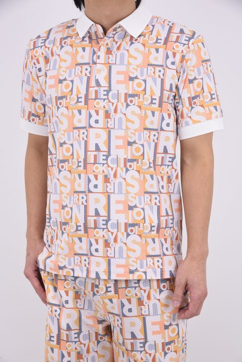 【26SS】 JUNCTION POLO / 総柄プリント ポロシャツ (デイタイムジャンクション)*