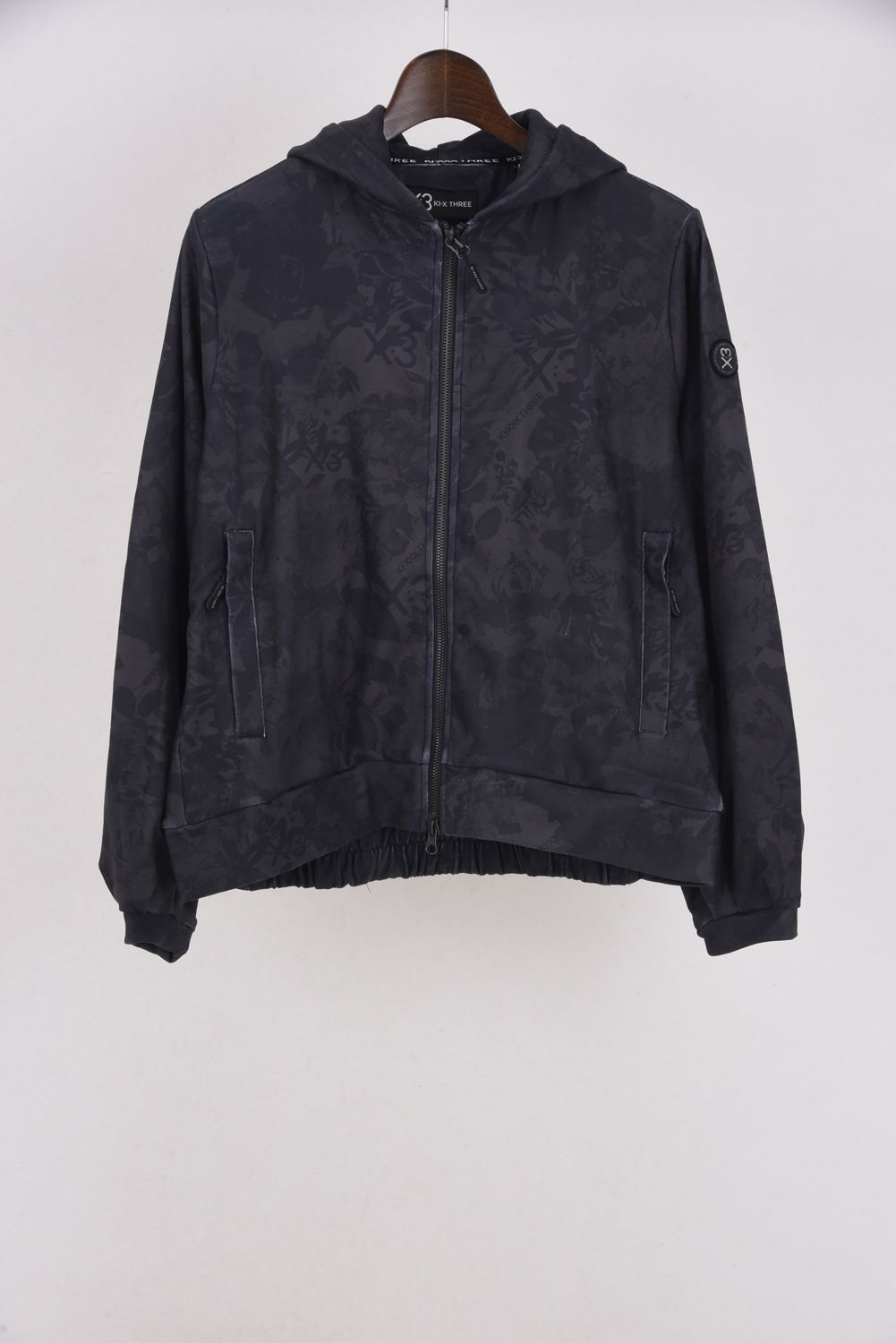 【期間限定ポイント10倍】【25AW】【レディース】 FLOWER CAMO FULL ZIP HOODIE / フラワーカモ 裏起毛フルジップパーカー (ブラック)