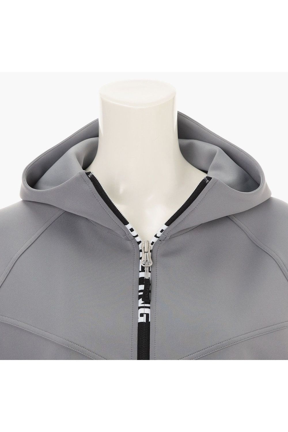 【26SS】【レディース】 WOMEN’S 3D LOGO PARKA / 3Dエンボスロゴ ストレッチジャージ ジップアップパーカー (グレー)