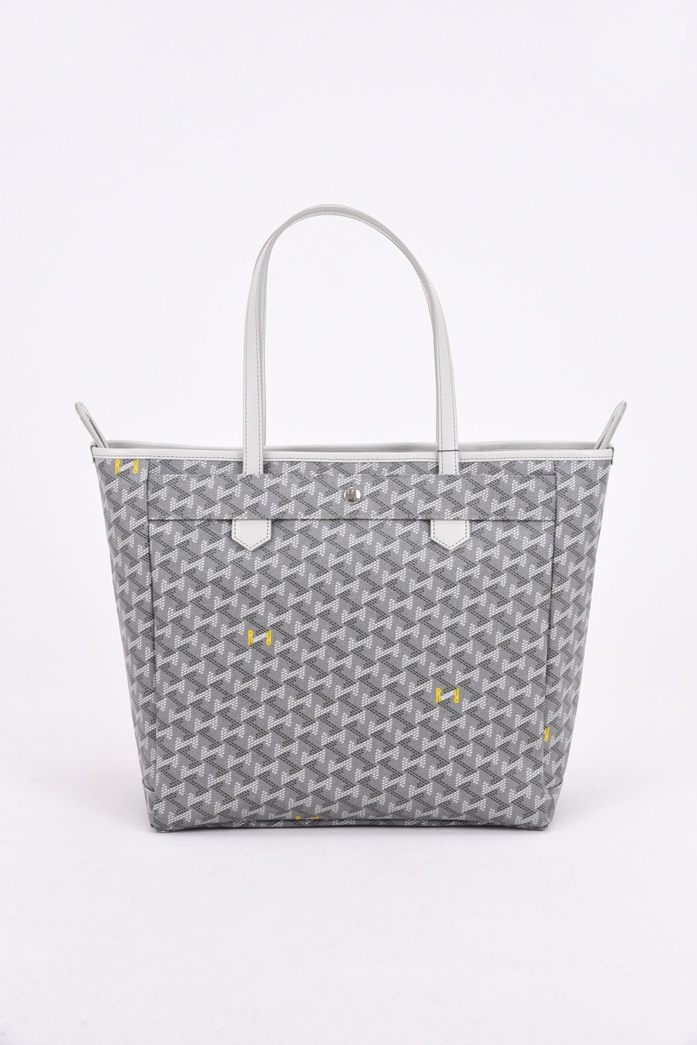 LANIUS BIZ (ラニウス ビズ) / ブランドオリジナルテキスタイル ビジネストートバッグ (シルバーグレー)*