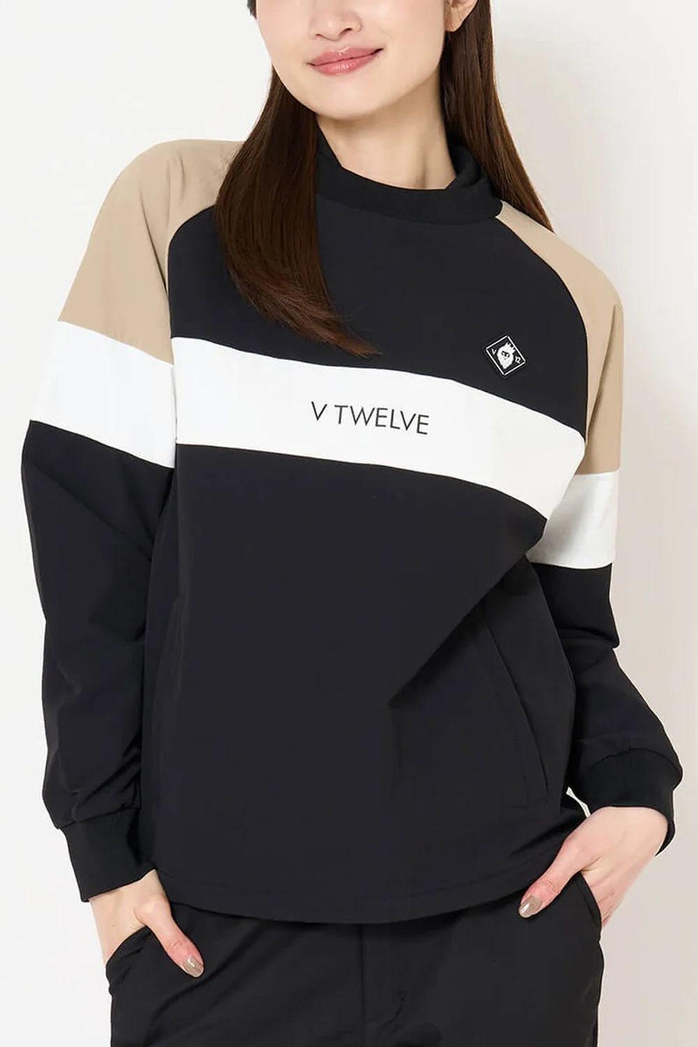 【26AW】【レディース】 WB SWITCH JKT / ツートーン ブランドロゴ ナイロンジャケット (ブラック)