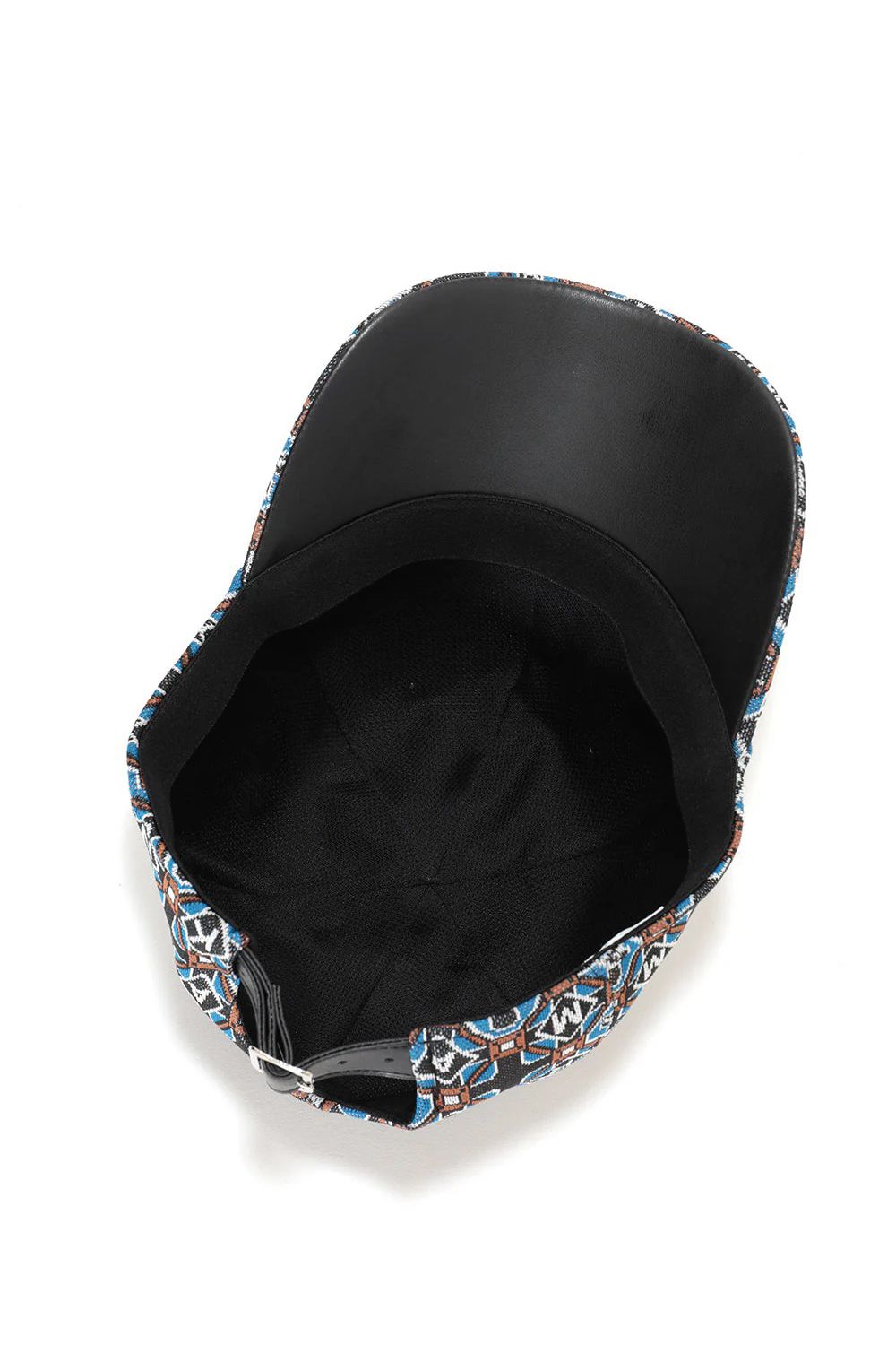 ROSETTE JACQUARD JERSEY CAP / ジオメトリックパターン ベースボールキャップ (ブルー)