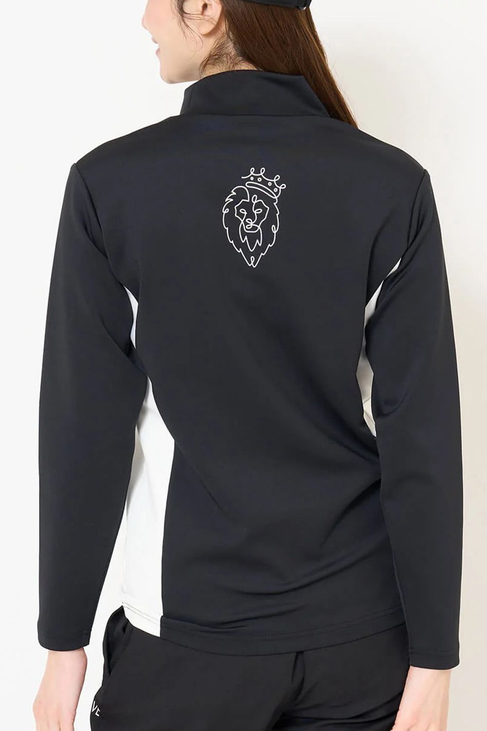 【26AW】【レディース】 OHSL MOCK / モノトーン バイカラー ロングスリーブ モックネックTシャツ (ブラック)