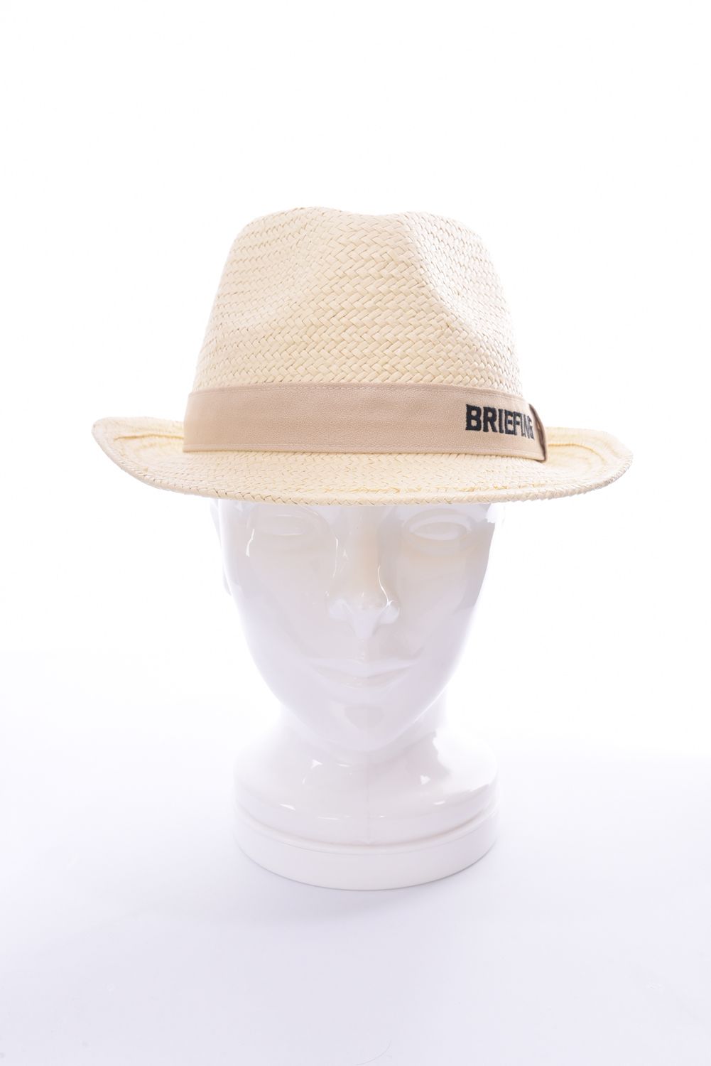 MS STRAW HAT / ロゴ ペーパー素材 ストローハット ベージュ