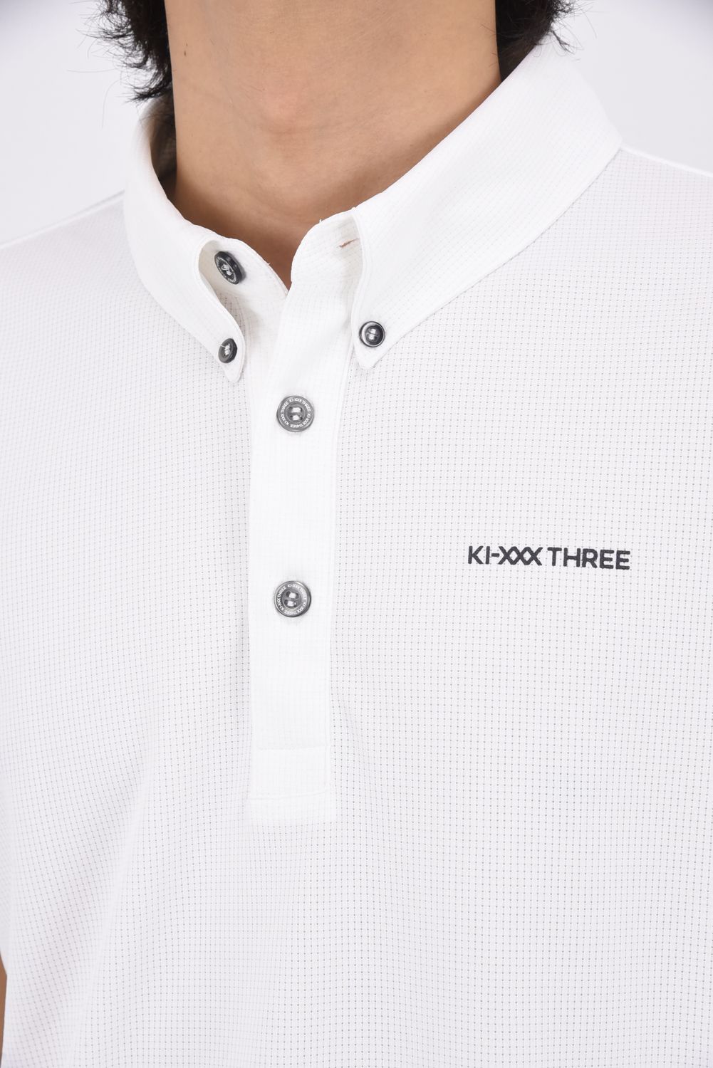 【26SS】 DOT MESH BD POLO SHIRT / ボタンダウン ポロシャツ (ホワイト)
