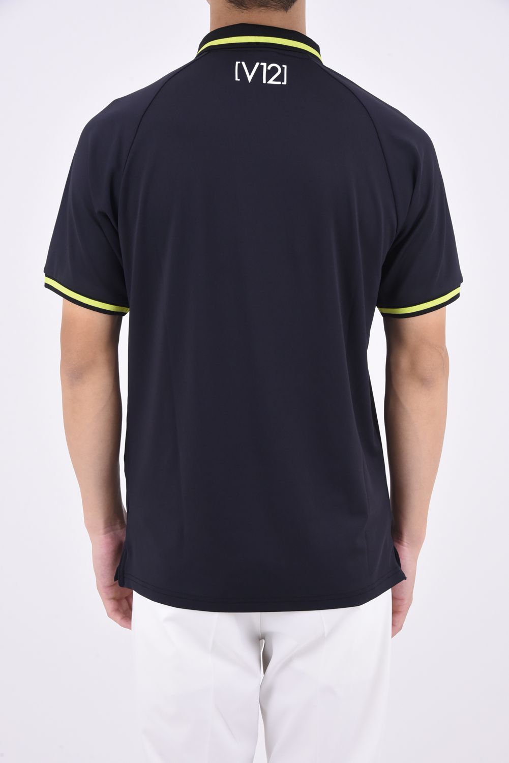 NEON POINT POLO / ネオン ワンポイント ロゴ ポロシャツ (ブラック)