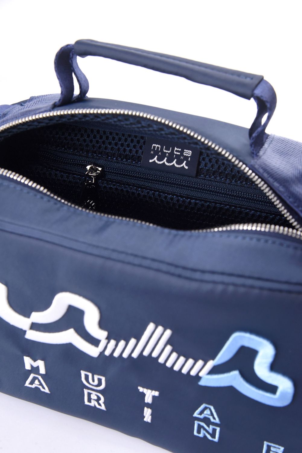 【26SS】 METER WAVE POUCH BAG / 3Dウェーブロゴ刺繍 2WAYポーチバッグ (ネイビー)