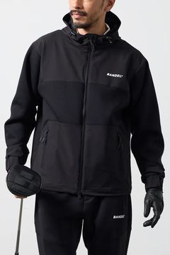 【26AW】 BONDING COMBINATION ZIP HOODIE / ボンディングコンビネーション ジップアップパーカー (ブラック/ブラック)