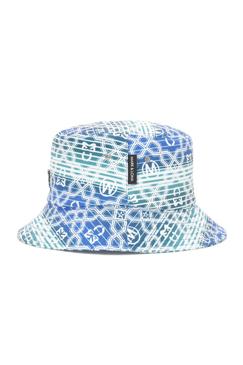 【26SS】 DOMINANT BUCKET HAT / ジオメトリックパターン総柄 バケットハット (ブルー)
