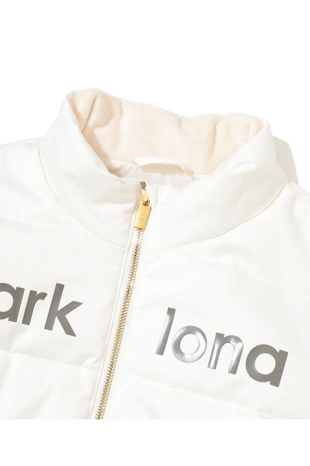【2025AW】【レディース】 ARVEL HYBRID INSULATED JACKET / ブランドロゴ ウエストベルト付き ハイブリッドパデッドジャケット (オフホワイト)