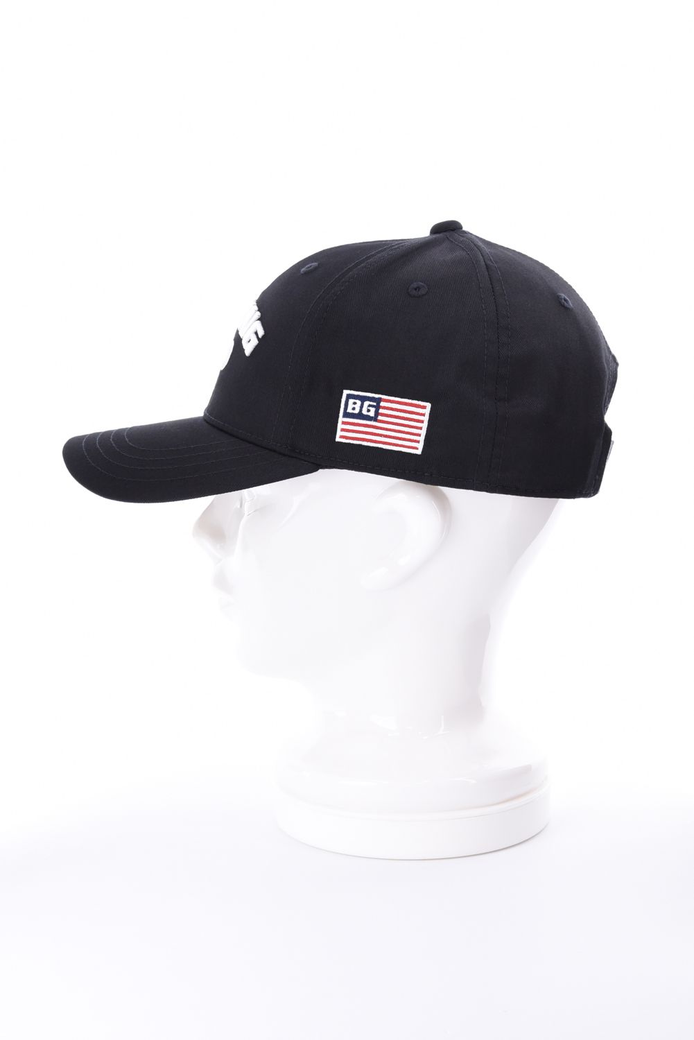 【26AW】 MEN’S COLLEGE LOGO CAP / カレッジロゴ刺繍 キャップ (ブラック)