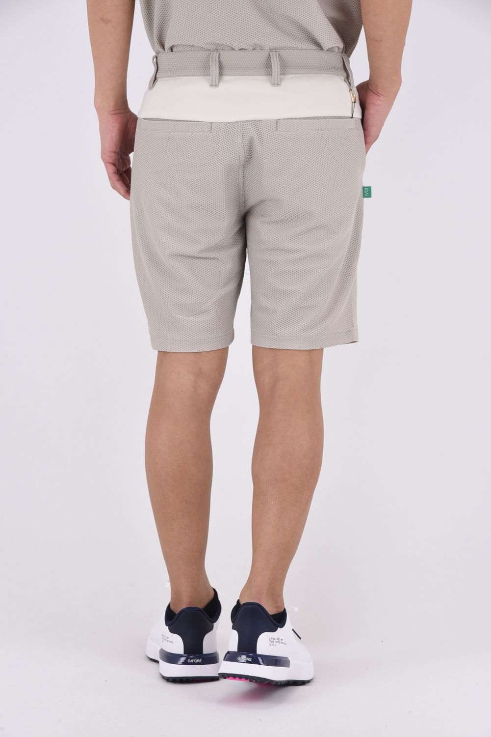 【26SS】 AIRY AWA SHORTS / ワッフル生地 ブランドロゴ ショートパンツ (ベージュ)