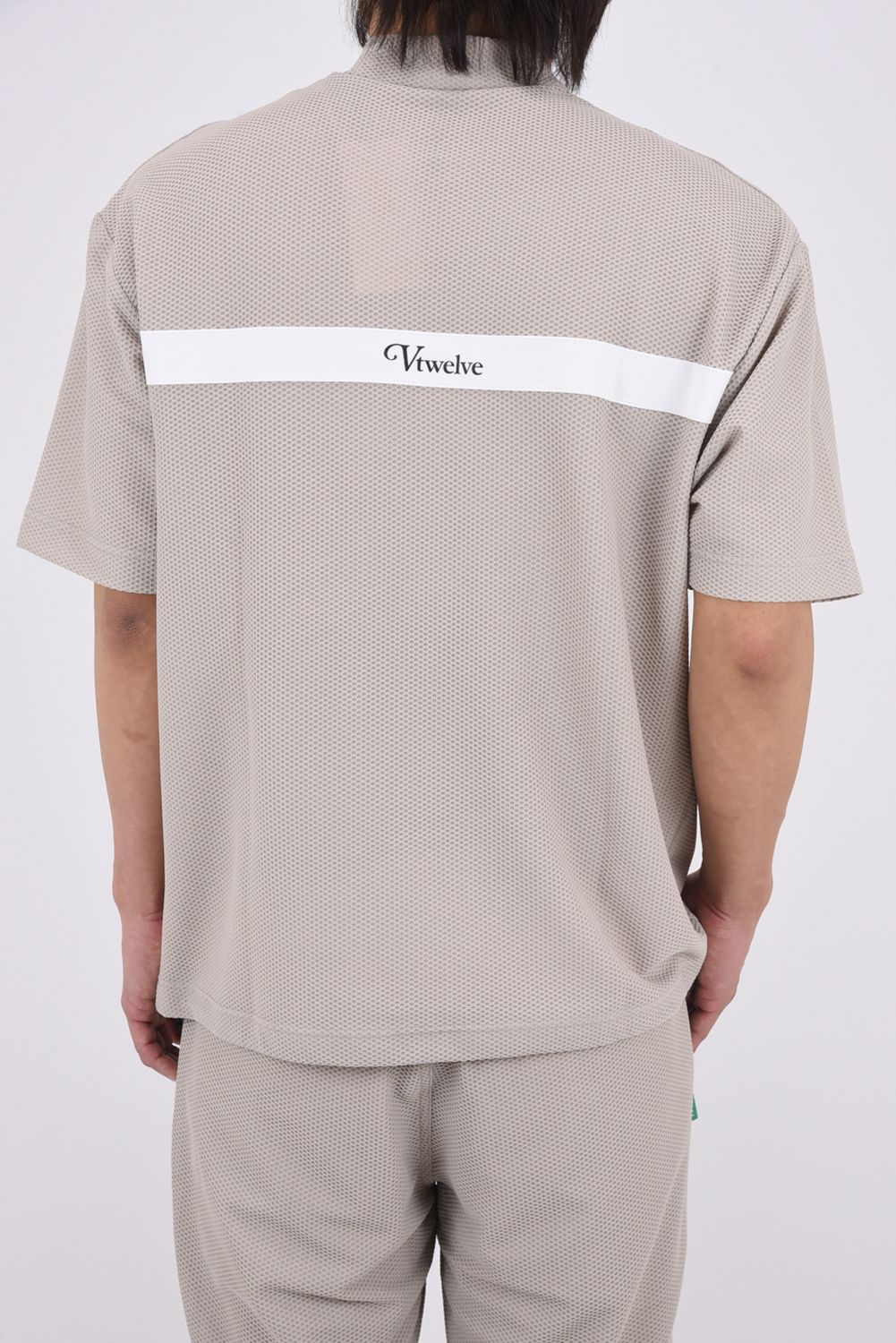 【ポイント10倍】【26SS】 AIRY AWA MOCK / ワッフル生地 バックライン モックネックTシャツ (ベージュ)