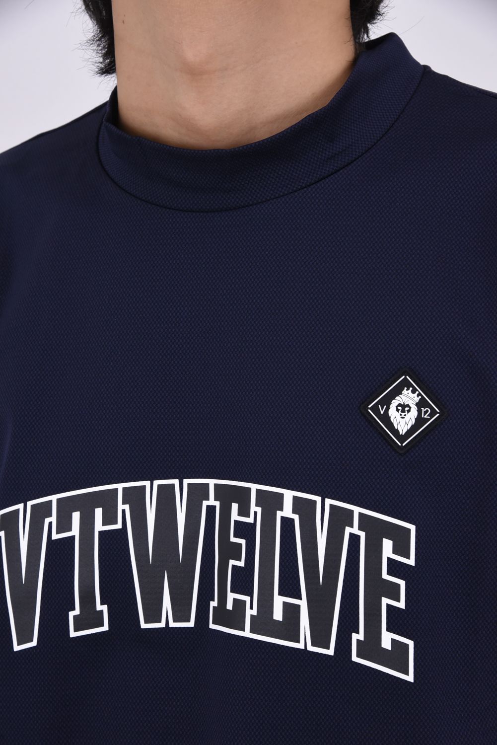 【26SS】 SNEAK MOCK / スニーク モックネックTシャツ (ネイビー)