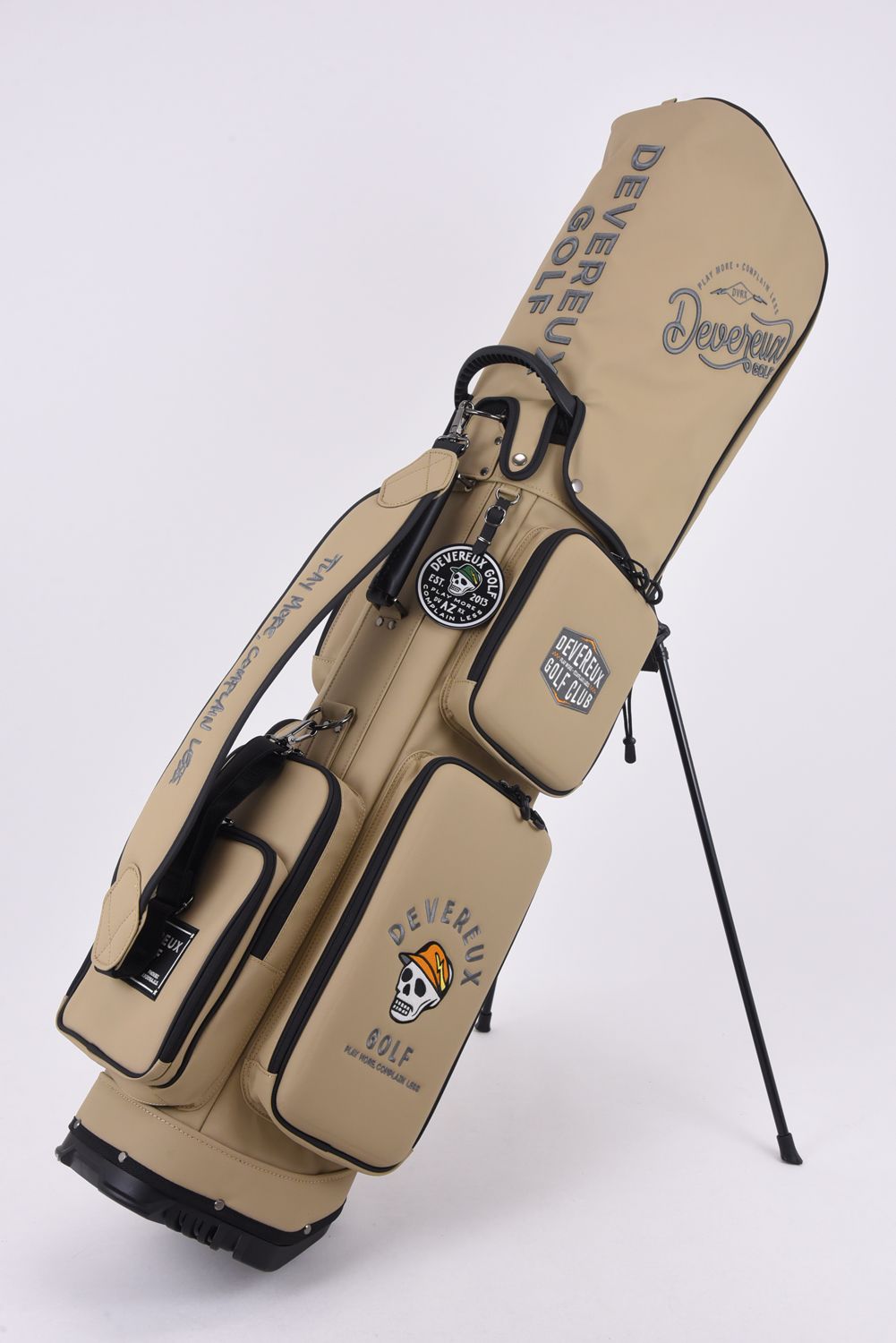 【26SS】【銀行振込・代金引換不可】【返品・交換不可】 DVG DEEP SIDE POCKET CADDIE BAG / ディープサイドポケット スタンドタイプ キャディバッグ (マッシュルーム)