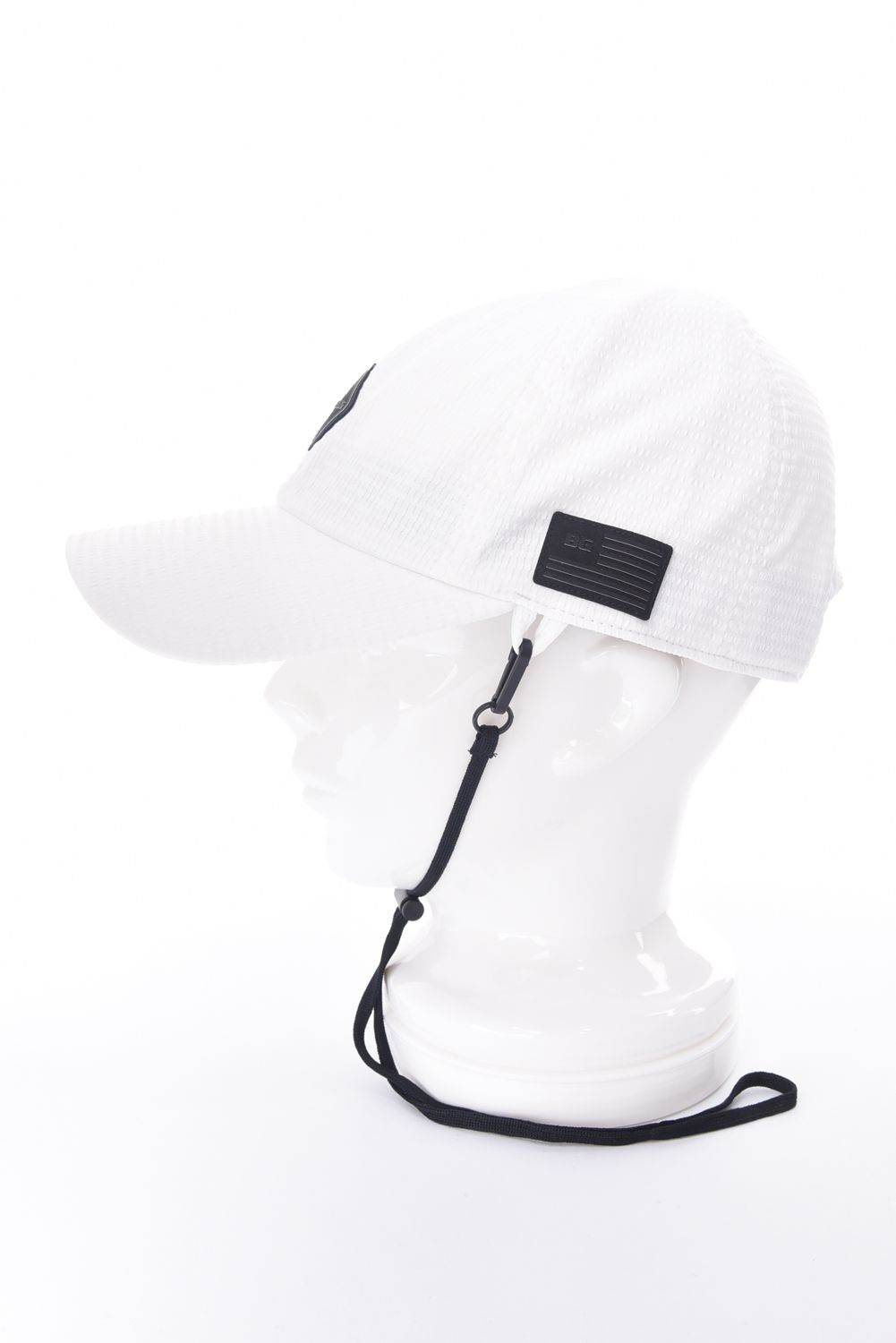 【26SS】【レディース】 WOMEN’S SEERSUCKER CORD STRAP CAP / シアサッカー コードストラップ付き キャップ (ホワイト)