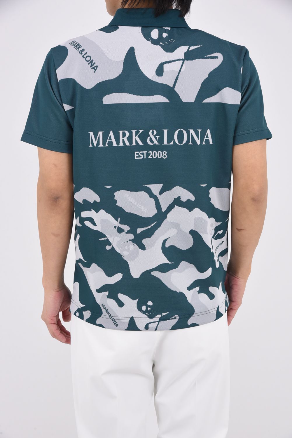 【26SS】 GAUGE CAMOUFLAGE JACQUARD POLO / オリジナルカモジャカード ポロシャツ (グリーン)