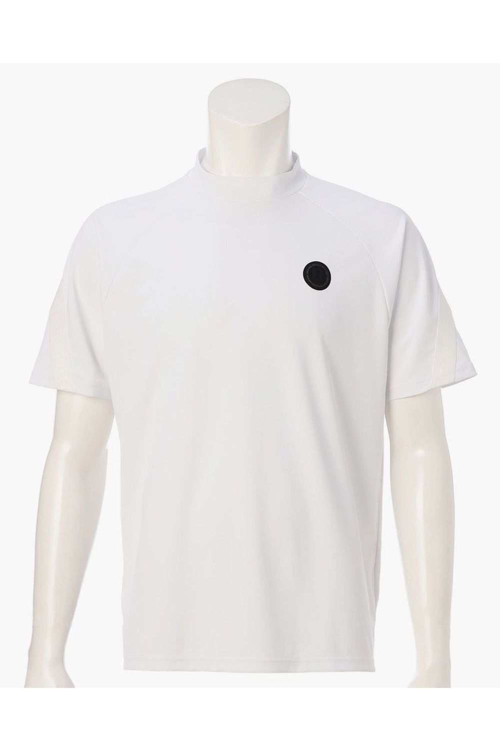 【26SS】 CE MEN’S BACK LOGO LINE HIGHNECK RF / ロゴテープ リラックスフィット モックネックTシャツ (ホワイト)