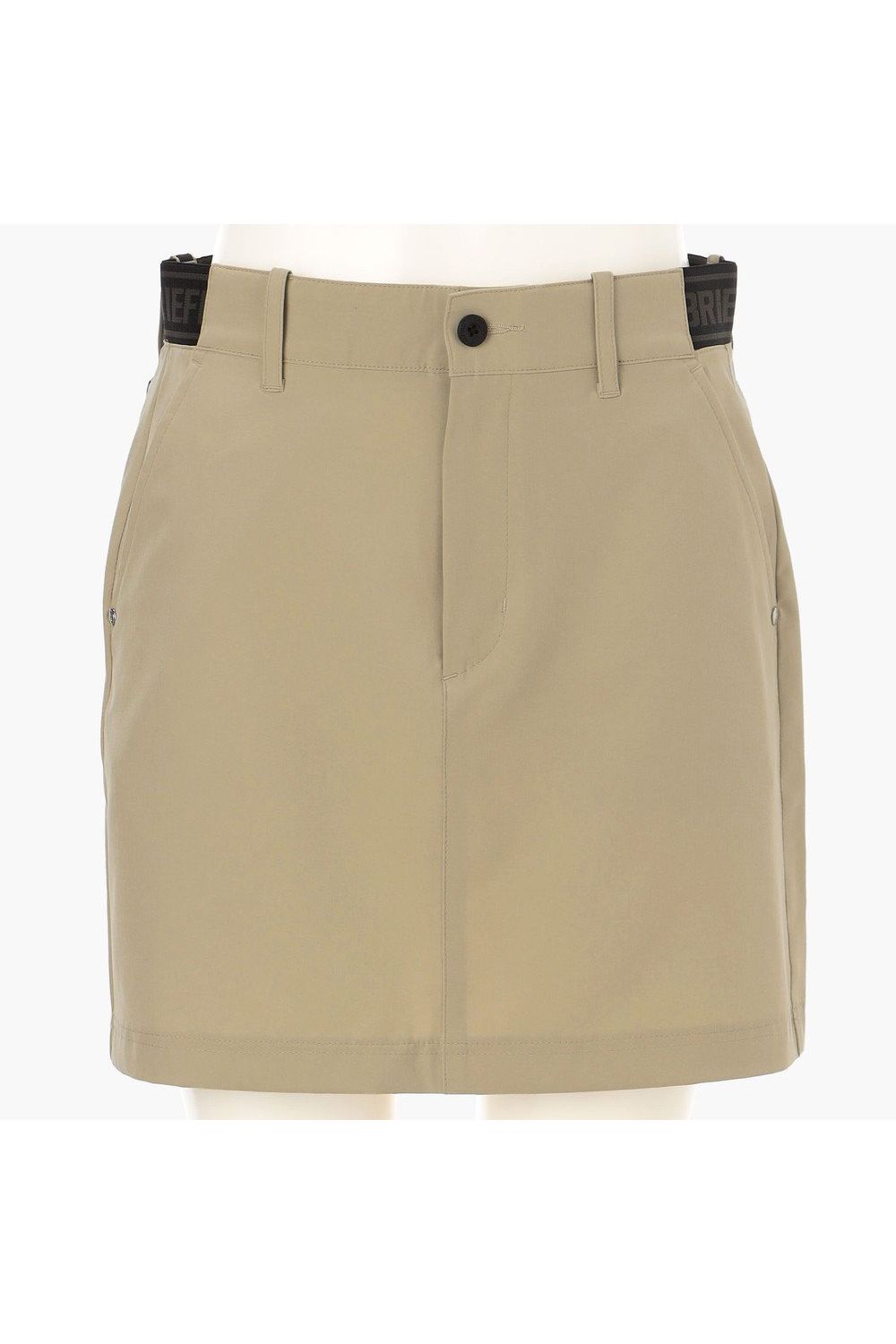 【26SS】【レディース】 WOMEN’S COOLCORE LOGO ELASTIC SKIRT / クールコア ウエストゴムベルト スカート (ベージュ).