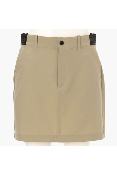 【26SS】【レディース】 WOMEN’S COOLCORE LOGO ELASTIC SKIRT / クールコア ウエストゴムベルト スカート (ベージュ).