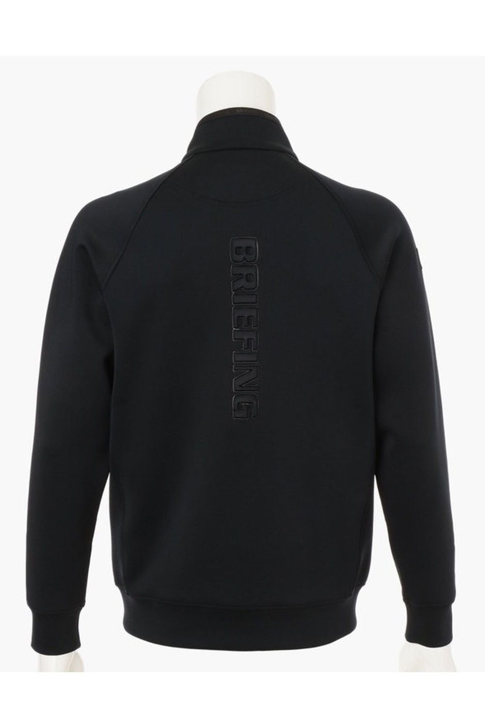 【25AW】 MEN'S 3D LOGO BLOUSON / 3Dロゴ ストレッチジャージ ジップアップブルゾン (ブラック)