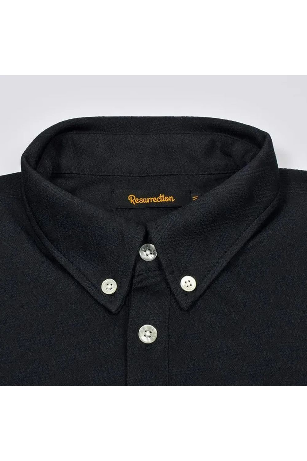 【26AW】 MENS GM JACQUARD POLO L/S / オリジナルテキスタイルジャガード 長袖 ボタンダウンポロシャツ (ブラック)*