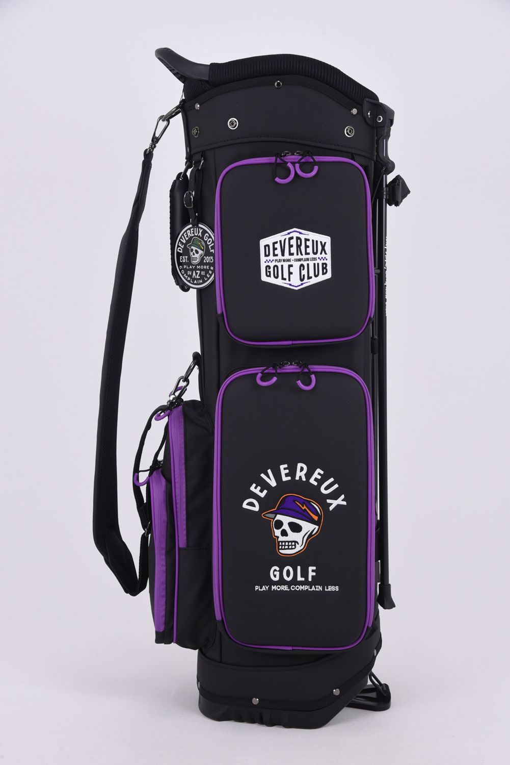 【26SS】【銀行振込・代金引換不可】【返品・交換不可】 DVG DEEP SIDE POCKET CADDIE BAG / ディープサイドポケット スタンドタイプ キャディバッグ (ブラック)