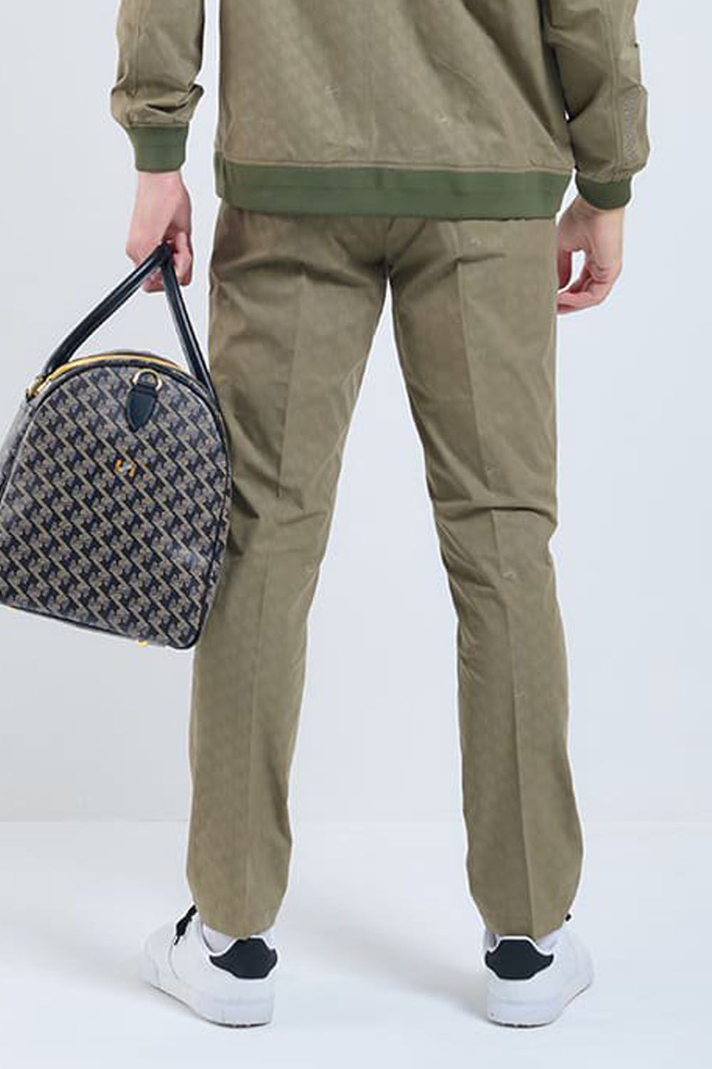 【25SS】GM EMBOSS LONG PANTS / オリジナルテキスタイル ロングパンツ (カーキ)*