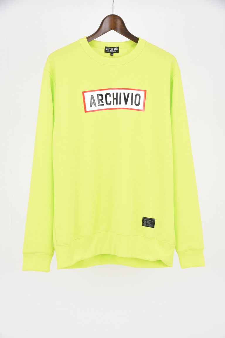 archivio - ボックスロゴ クルーネック プルオーバー グリーン  