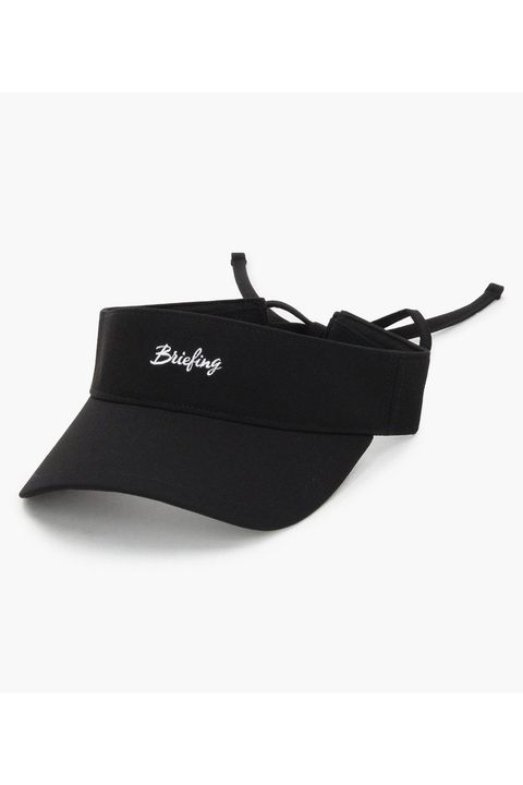 【26SS】【レディース】 WOMEN’S SMALL LOGO RIBBON VISOR / ブランドロゴ バックリボン リボンサンバイザー (ブラック)