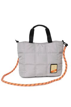 QUILT CART BAG / キルティング ロープショルダー付きカートバッグ (グレー)