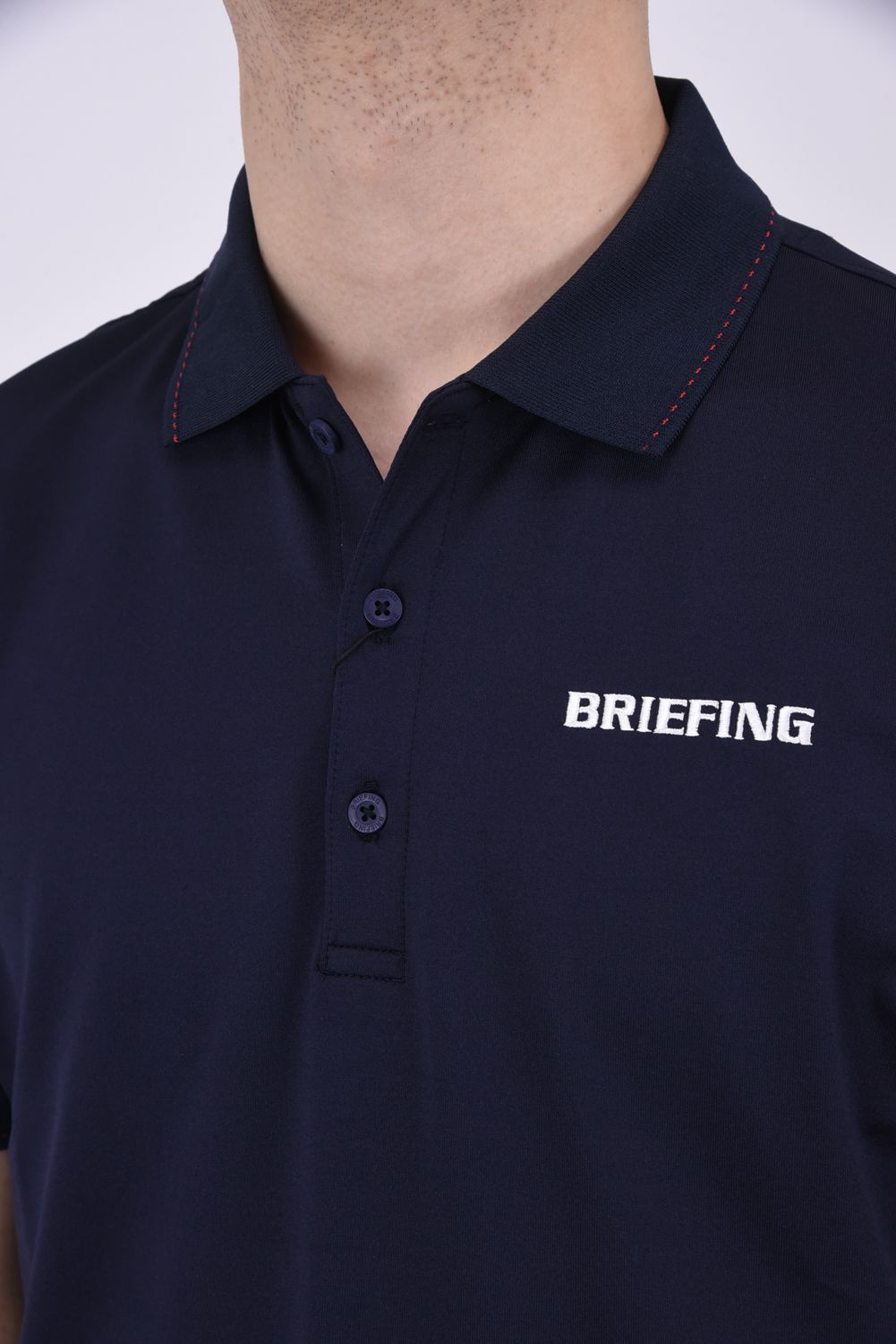 BRIEFING - MENS TOUR POLO / 刺繍ブランドロゴ ベーシック ポロシャツ 