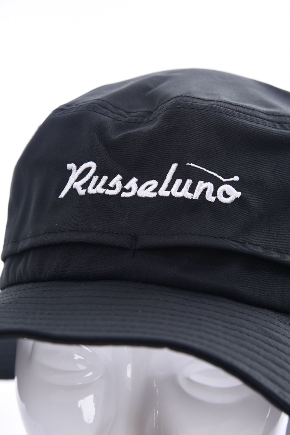 RUSSELUNO - SAFARI HAT / ロゴ刺繍 サファリ ハット ブラック 