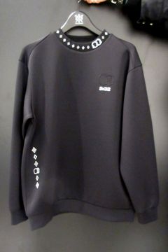 【26AW】 DOUBLE MESH KNIT L/S MOCK / メッシュ ニット ロングスリーブ モックネックシャツ (ブラック) (10月上旬入荷予定）