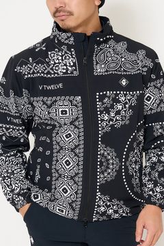 【26AW】 MOLD BAN JKT / バンダナ総柄 バックモールドロゴ ナイロンジャケット (ブラック)