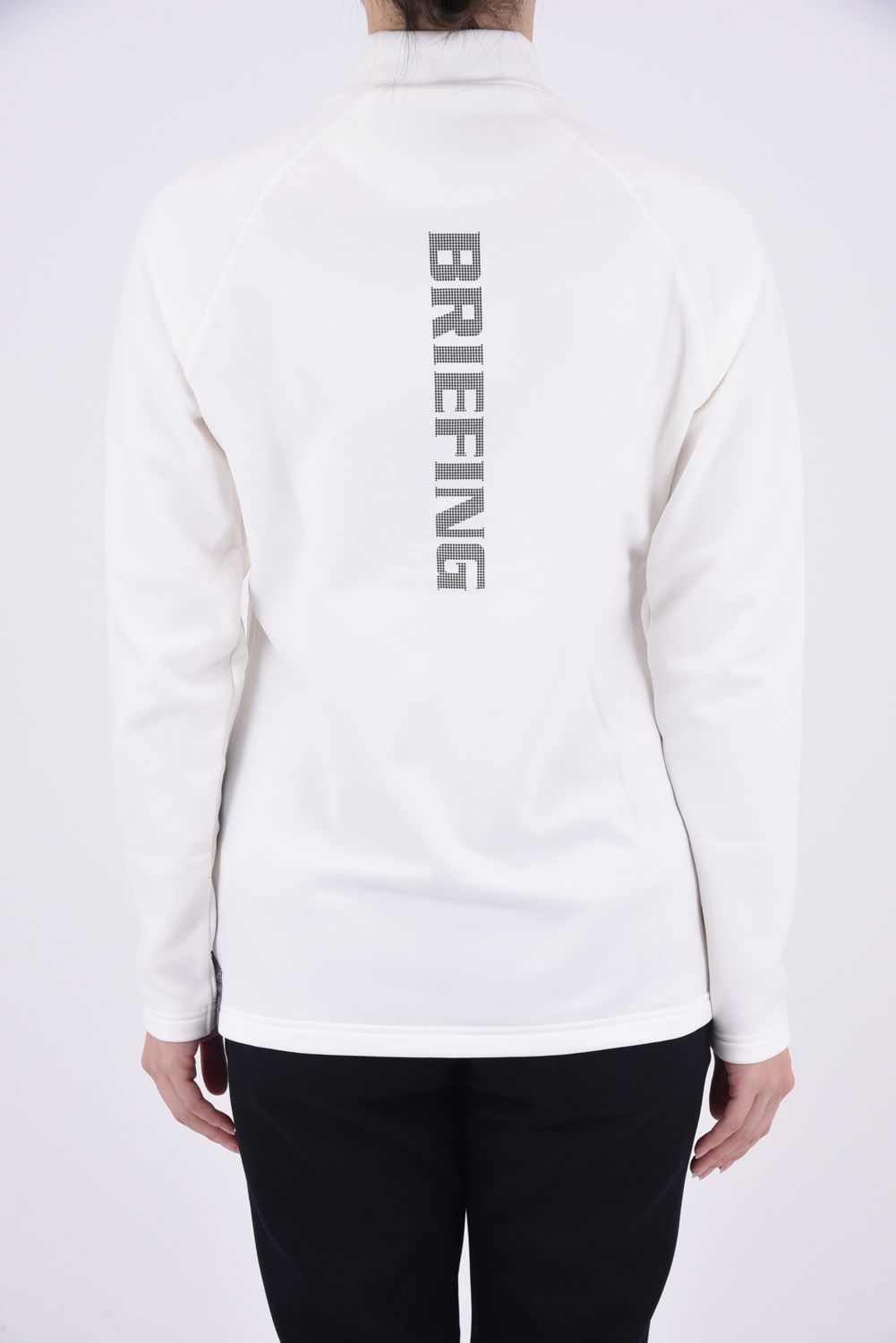 【レディース】【秋冬仕様】 WOMENS WARM LS HIGH NECK / ブランドロゴ ロングスリーブ ウォーム モックネックインナー (ホワイト)