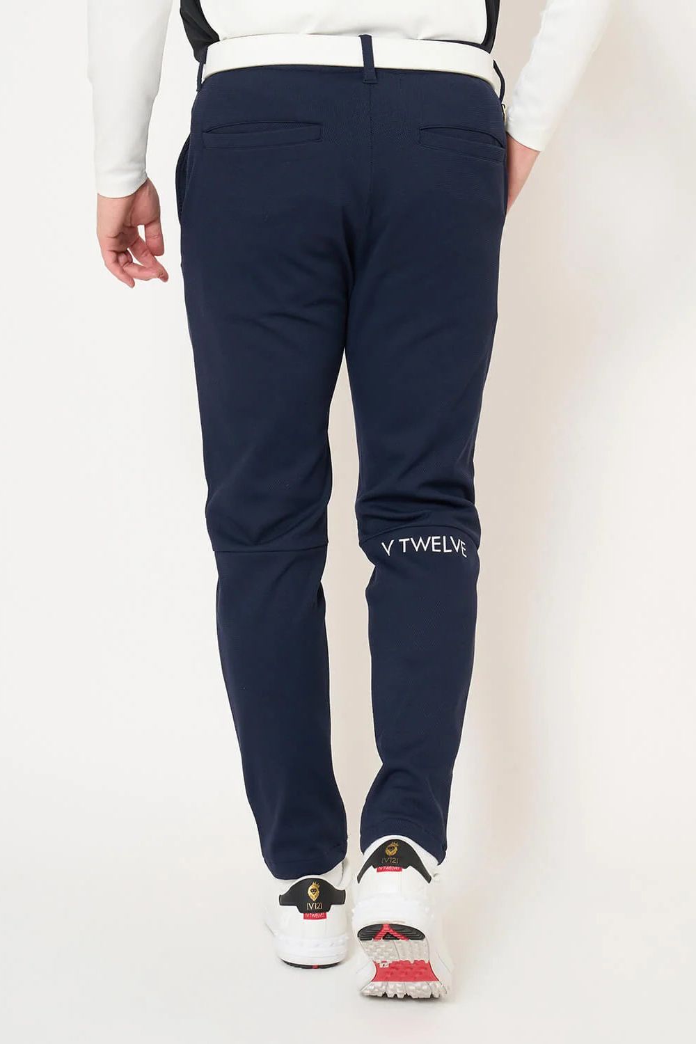 【26AW】 ARC TAG PANTS / シボ素材 テーパードシルエット ロングパンツ (ネイビー)