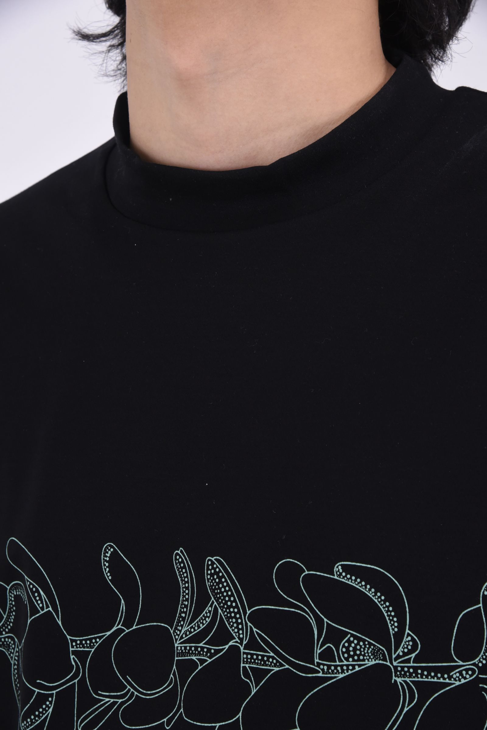 Kēhaupaʻa  ICE  Mockneck S/S(Double Lei) / モックネック 半袖 シャツ (ブラック)
