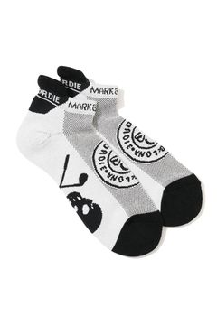 【26AW】 CIRCLE ICON SNEAKER SOCKS / ジャパンメイド サークルスカルジャカード スニーカー丈 ローソックス (ホワイト)