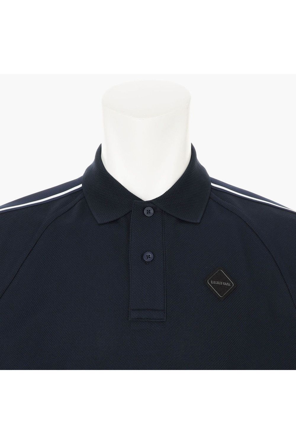 【26SS】 MEN'S LINE POLO RF / カノコ生地 ラインロゴテープ リラックスフィット ポロシャツ (ネイビー)