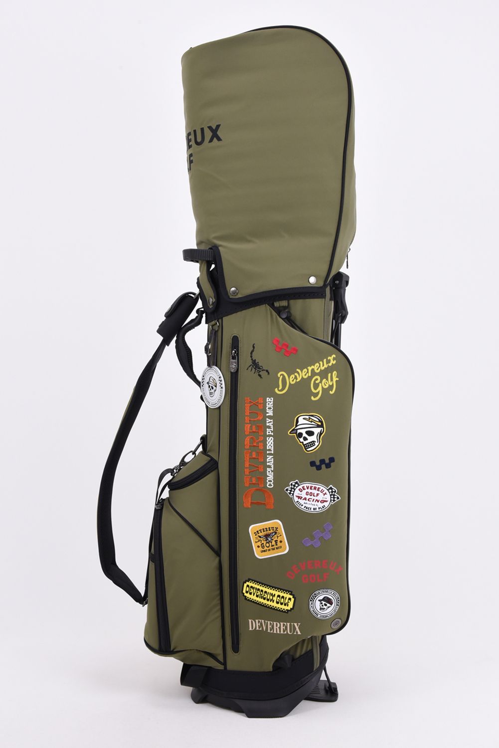 【26AW】 PIONEER TOWN Logo Assorted CADDIE BAG / ロゴアソート スタンドタイプ キャディバッグ (オリーブ)