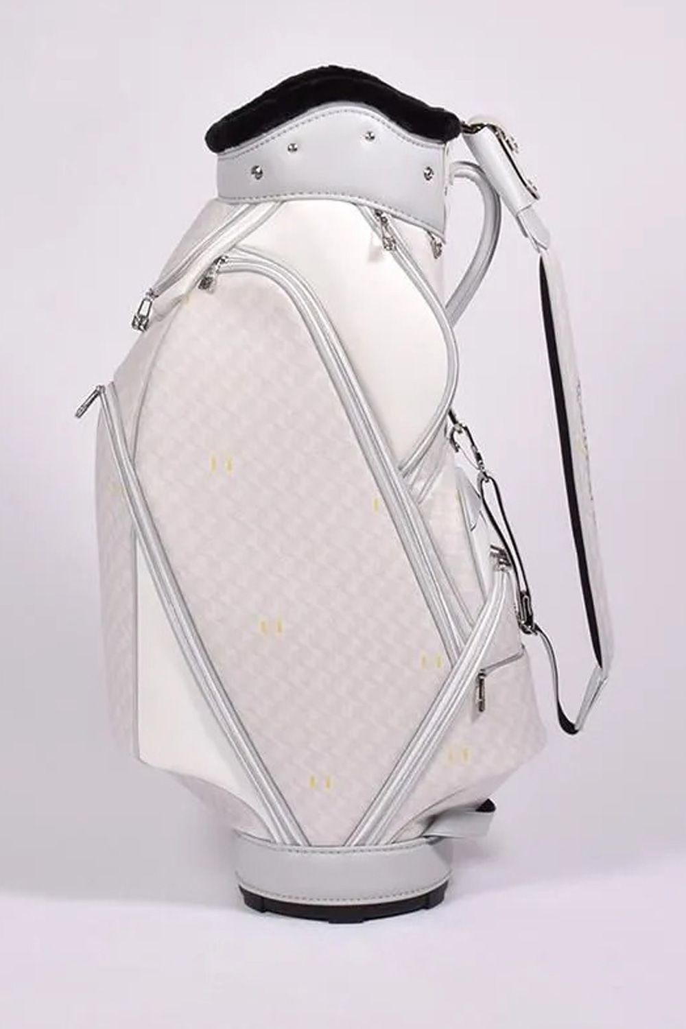 【26SS】【銀行振込・代金引換不可】【返品・交換不可】 ORIOLA（オリオラ） / ブランドオリジナルテキスタイル カートタイプ キャディバッグ （モノホワイト）*