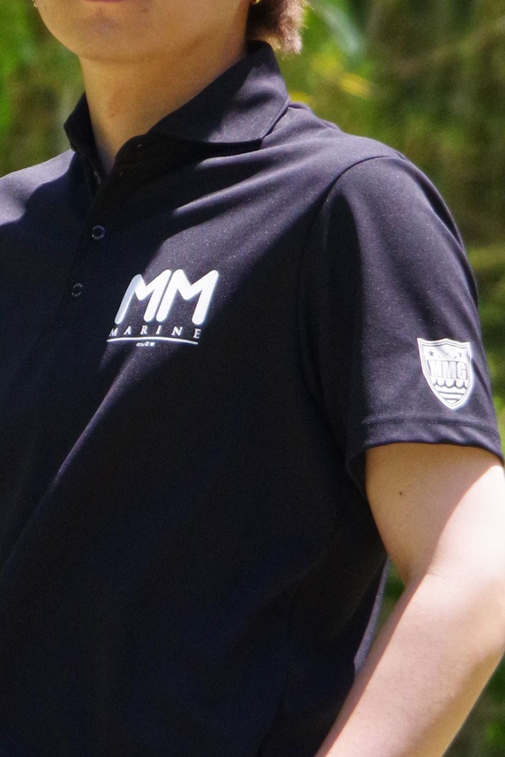 muta-marine ムータマリン ドッキングマリンロゴ ヘムリブ ポロシャツ muta - 【GOSSIP GOLF限定商品】 DOCKING MARINE LOGO HEM RIB