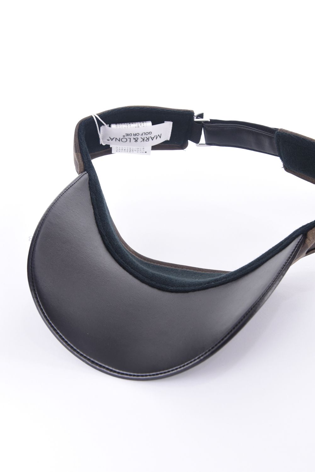 GAUGE CRYSTAL ICON VISOR / オリジナルカモジャカード 異素材切り替え サンバイザー (ブラウン)