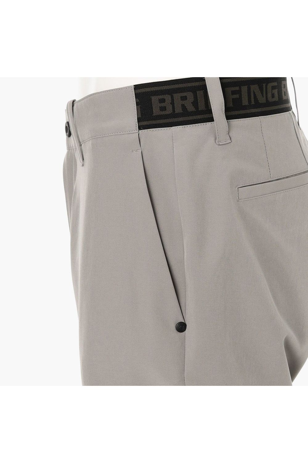 【26SS】 MEN'S COOLCORE LOGO ELASTIC PANTS / クールコア ウエストゴムベルト ロングパンツ (グレー)